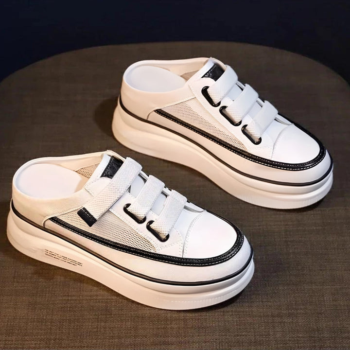 White Black Slip-on Sneakers