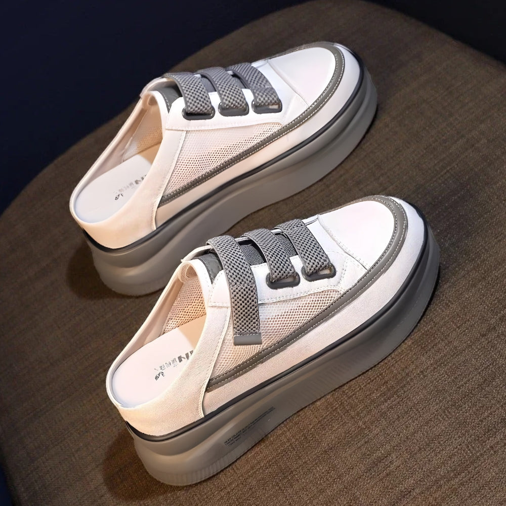 White grey Slip-on Sneakers