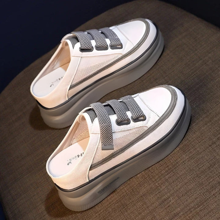 White grey Slip-on Sneakers