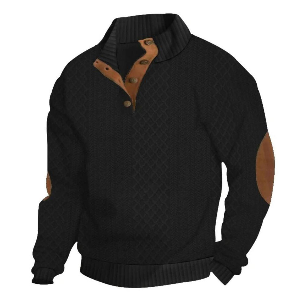 Men’s Ribbed Knit Sweater – Warm, Durable and Shape-Holding