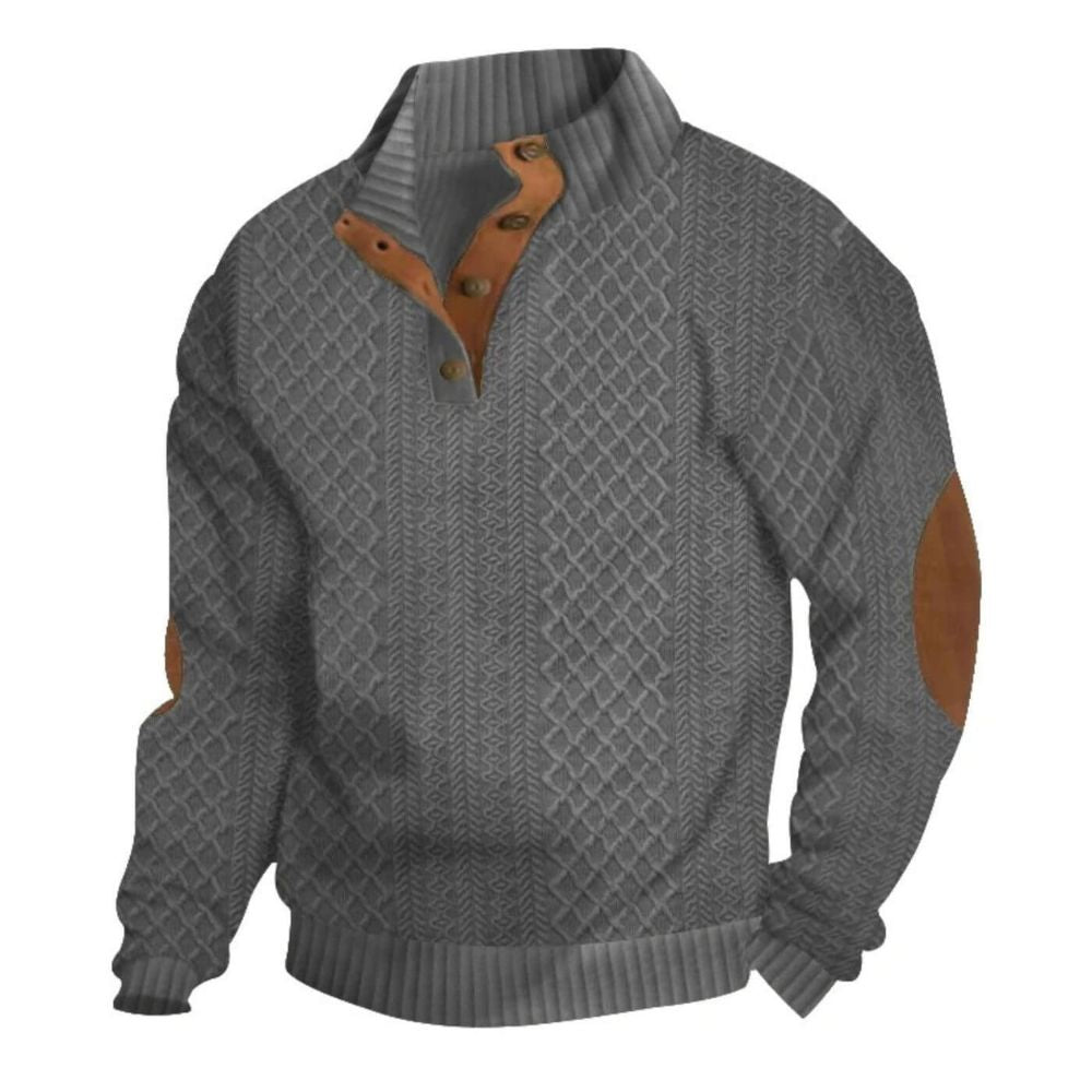Men’s Ribbed Knit Sweater – Warm, Durable and Shape-Holding