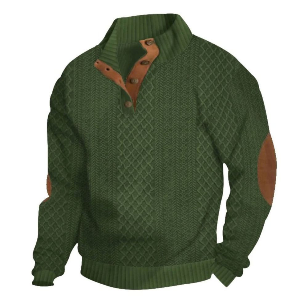 Men’s Ribbed Knit Sweater – Warm, Durable and Shape-Holding